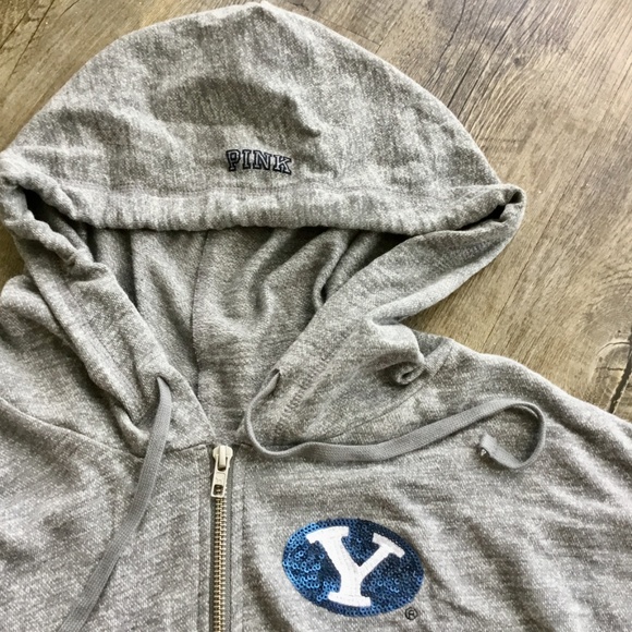 Victoria's Secret PINK Campus Half-Zip Hoodie - Picture 4 of 6